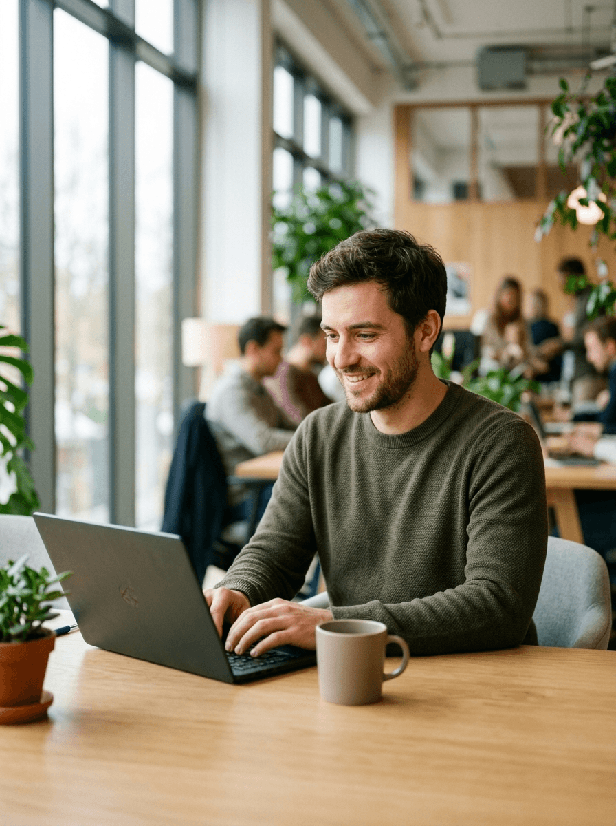 Neue Mitarbeiterin beim Onboarding