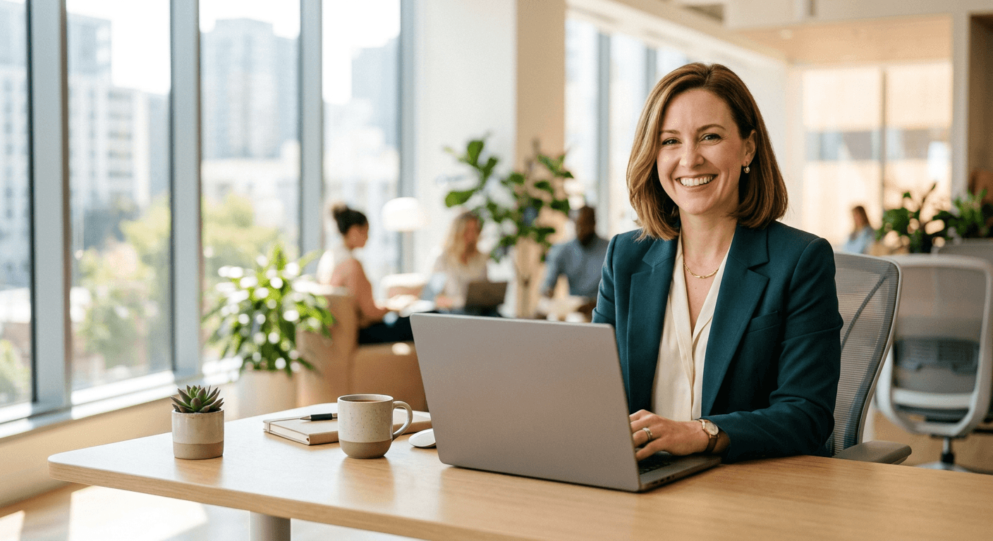 HR-Managerin arbeitet mit Kultify Dashboard